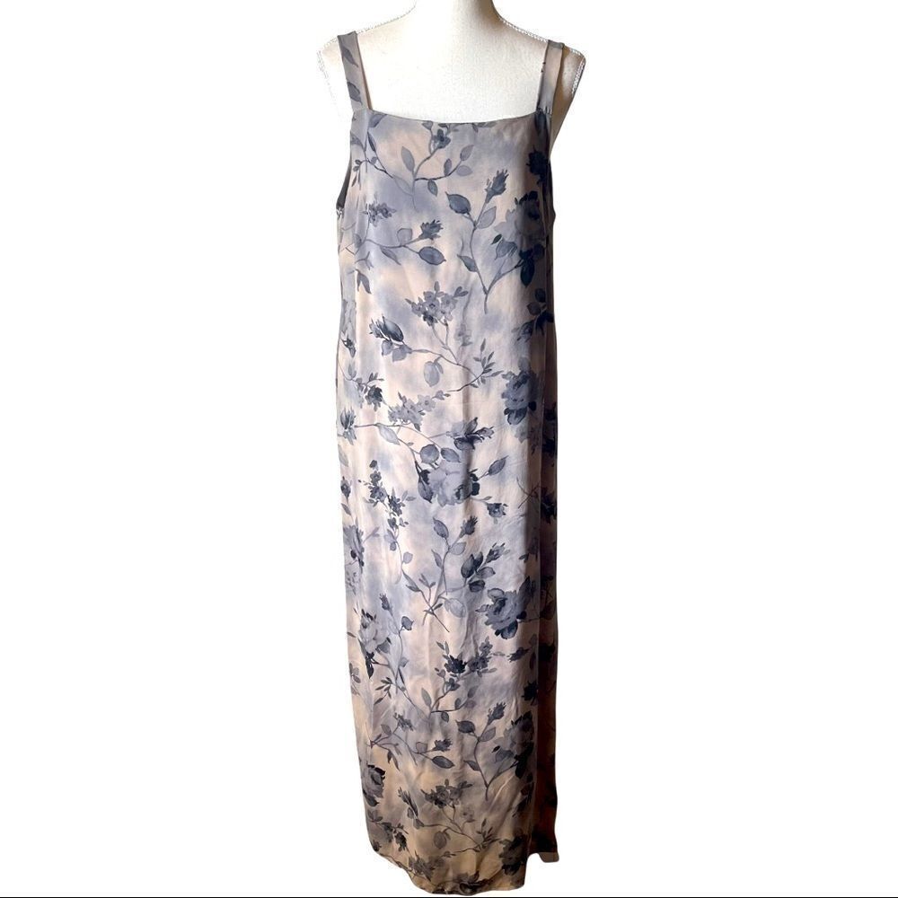 Jessica Holbrook Floral One Side Slit Maxi Dress Size 14